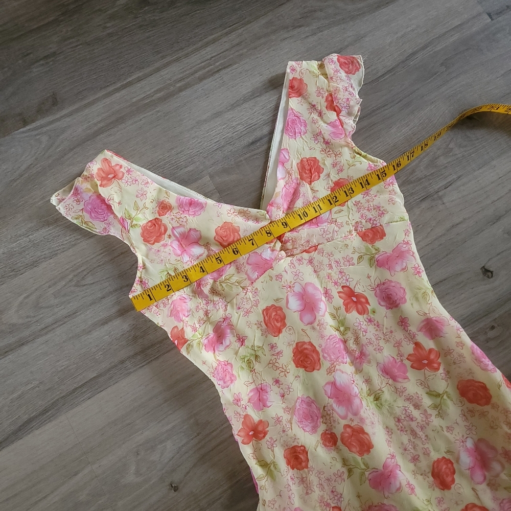 *sold* 90s Vintage Spring Floral Mini Dress - Picture 12 of 15